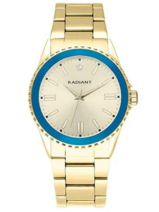 Radiant Γυναικείο Ρολόι 38mm Μπαταρίας με Χρυσό...