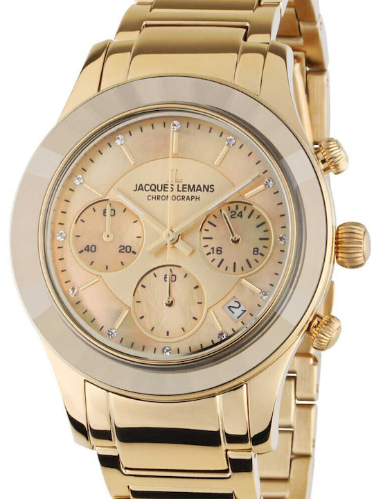 Jacques Lemans Γυναικείο Ρολόι 38mm Χρονογράφος...