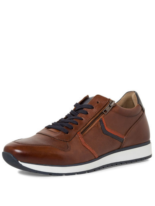 Marco Tozzi Men's Anatomic Leather Casual Shoes Tabac Brown