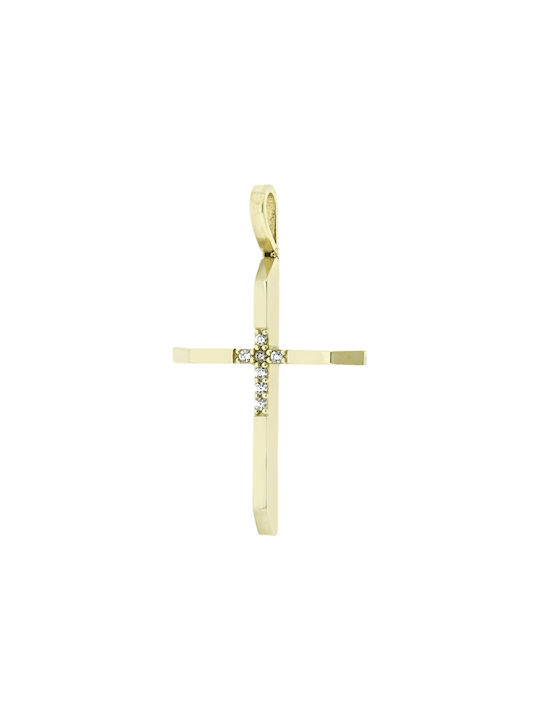 Damen Gold Kreuz 14K Γυναικείο