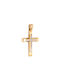 Daskalakis Herren Gold Kreuz 14K