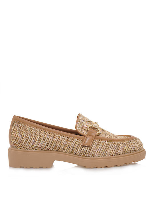 Exe Damen Loafers in Beige Farbe