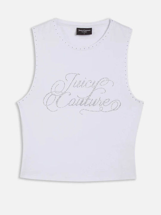 Juicy Couture Bluza de Damă Fără mâneci Albă