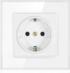 Power Socket White 1pcs