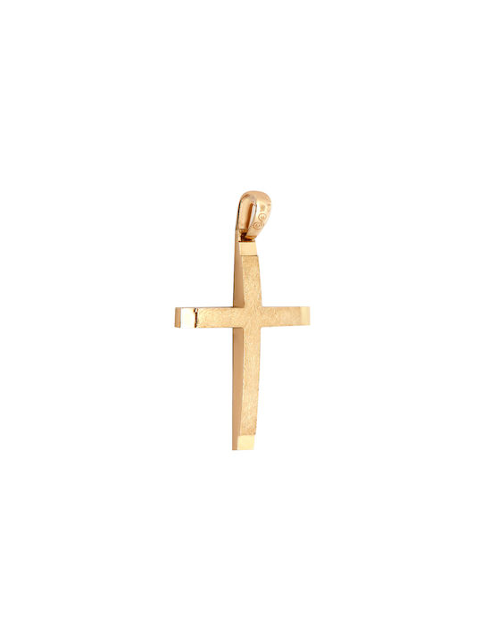 Daskalakis Herren Gold Kreuz 14K