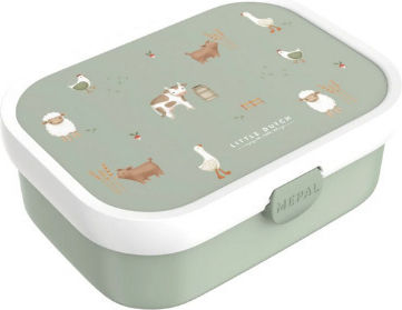 Little Dutch Campus Little Farm Plastic Kids' Food Container Green x 8cm