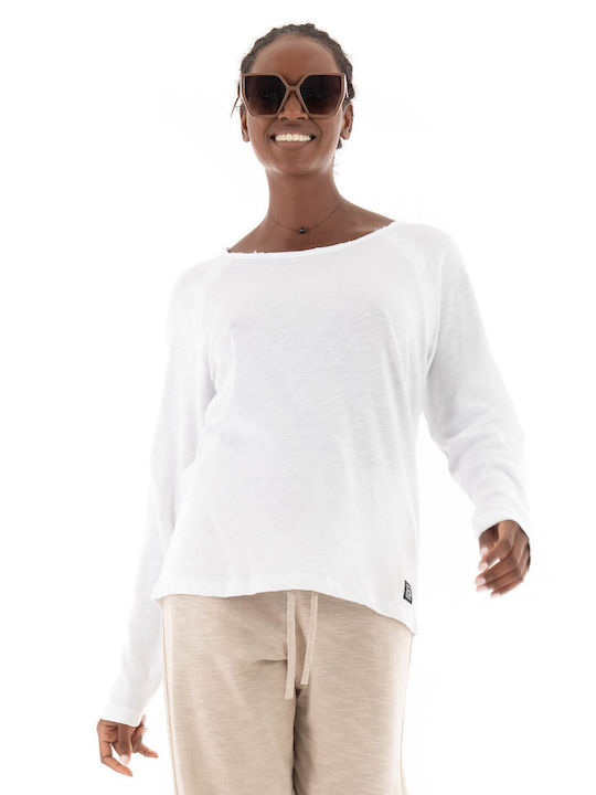 Dirty Laundry Women's Blouse Cotton Long Sleeve White