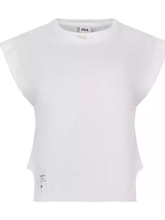 Emma Women's Athletic Blouse Short Sleeve White