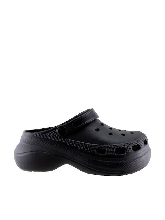 Adam's Shoes Γυναικεία Σαμπό Μαύρα