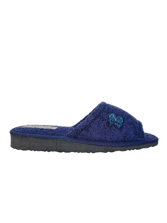 Kolovos Terry Winter Women's Slippers in Blue color