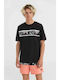 T-shirt Μαυρο