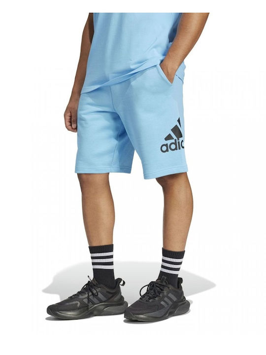 Essentials Big Logo French Terry Men's Shorts Light Blue