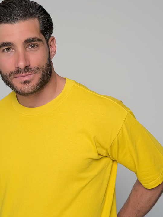 Ben Tailor Ανδρικό T-shirt Κοντομάνικο Κιτρινο