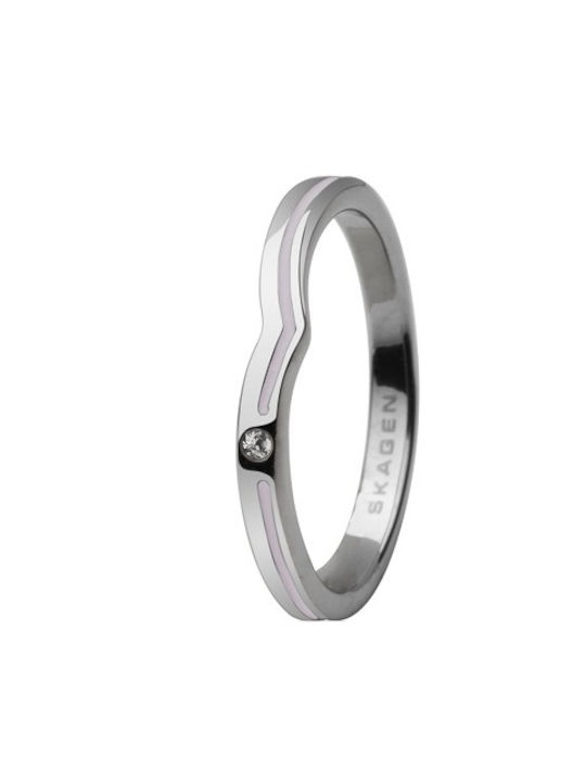 Skagen Damen Ring aus Stahl Vergoldeter