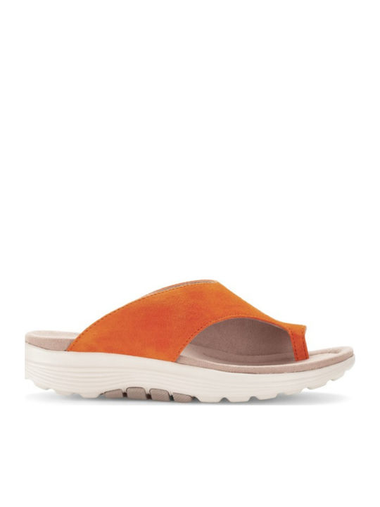 Gabor Leder Flache Sandalen für Damen Anatomisc...