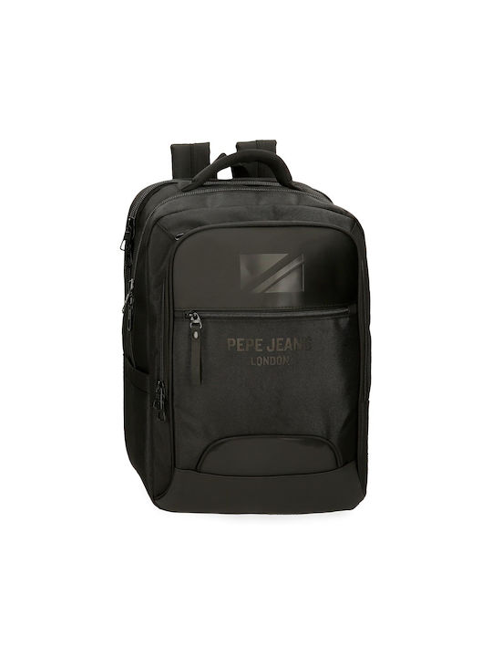 Pepe Jeans Bărbați Rucsac cu Port USB Negru