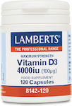 Lamberts Vitamin D3 Βιταμίνη για το Ανοσοποιητικό 4000iu 120 κάψουλες
