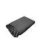 Le Blanc Armchair Throw Jacquard 180x180cm Black - Light Grey