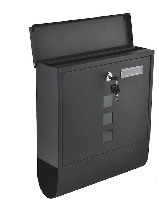 Zola Cutie Poștală pentru Exterior Metalic în Culoarea Gri 10x30.7x34cm