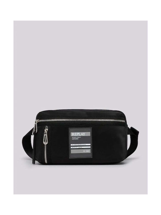 Replay Herrentasche Schulter / Crossbody Schwarz