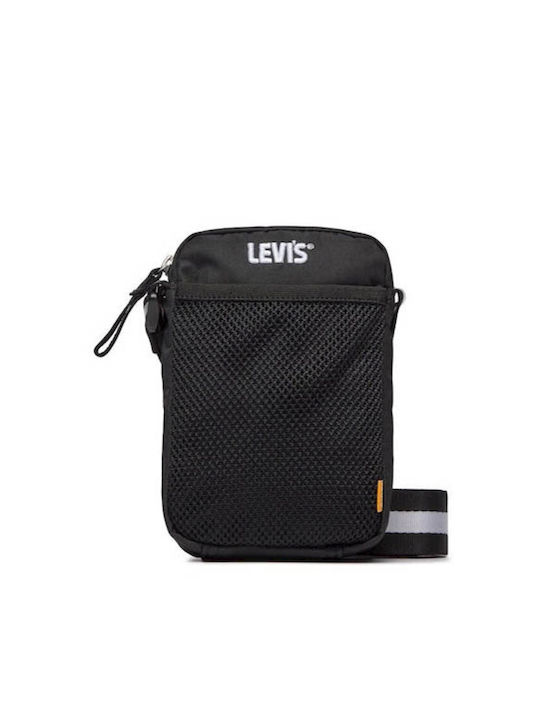 Levi's Ανδρική Τσάντα Ώμου / Χιαστί Μαύρη