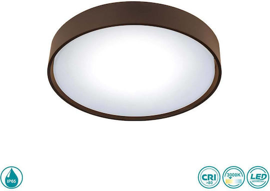 Viokef Ceiling Mount Light 16cm Brown with Integrated LED