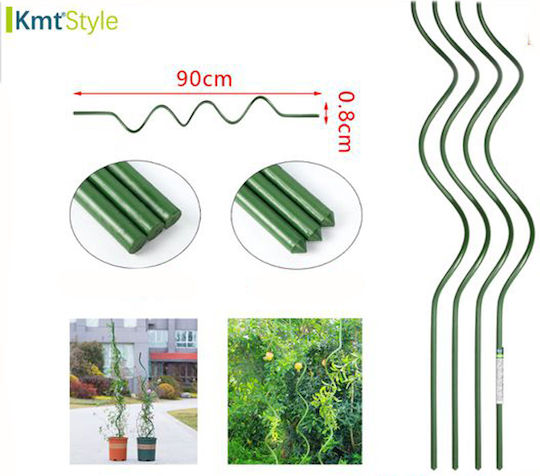 KMT Style Βέργες Στήριξης Φυτών 8mmx90cm Σετ 24τμχ