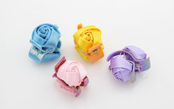 Hair Clip with Flower Yellow 1pcs