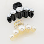 Hair Clip with Pearls Gold 1pcs