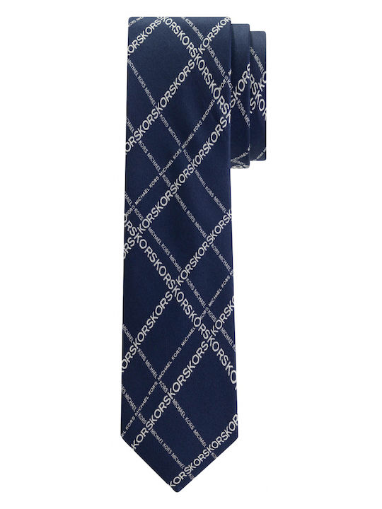 Michael Kors Herren Krawatte Seide in Blau Farbe
