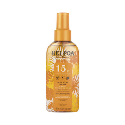 Hei Poa Monoi Waterproof Sunscreen Oil Face and Body SPF15 in Spray 150ml