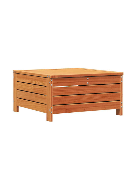 Hölzener Gartenhocker Würfel Für Außenbereich Braun 62x63,5x32cm