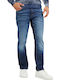 Angels Men's Jeans Pants With Slim Straight Fit Navy Blue