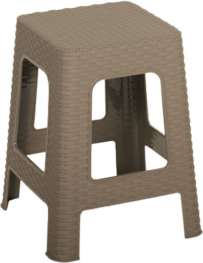Σκαμπό Rattan Beige 36x36x45cm Σκαμπό Rattan Beige 36x36x45cm