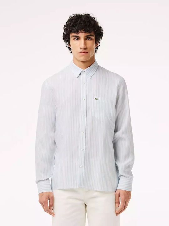 Lacoste Men's Shirt Long Sleeve Linen GALLERY