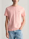 Gant Men's Short Sleeve T-shirt Cyclamen Red