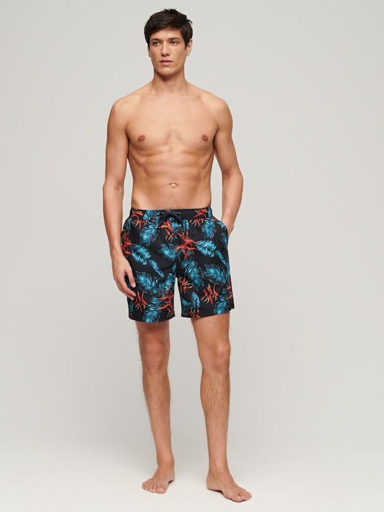 Superdry Hawaiian Men's Swimwear Shorts Dark Na...