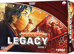 Z-Man Games Brettspiel Pandemic Legacy: Season 1 (Red Edition) für 2-4 Spieler Ab 13+ Jahren (EN)