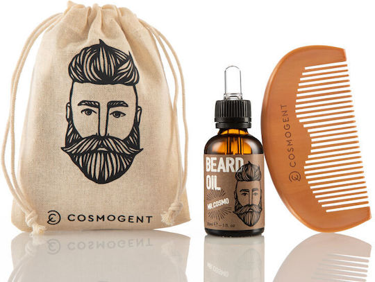 Cosmogent Mr. Cosmo Oil Beard & Moustache Grooming Set 30ml