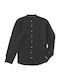 Double Men's Shirt Linen Black