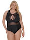 Comfort Plus Size One-Piece Swimsuit Black