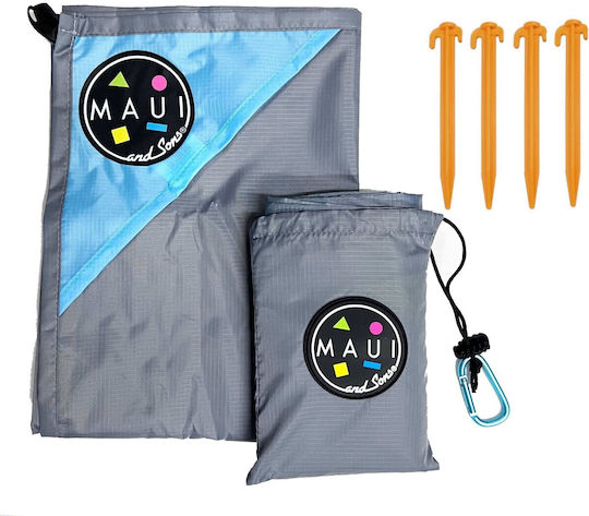 Maui & Sons Beach Mat Plastic Gray 190x140cm