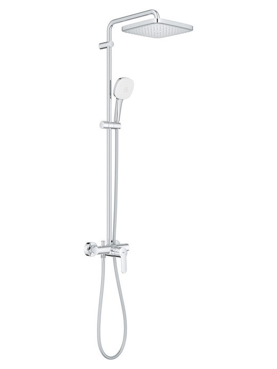 Grohe Tempesta Cube 250 Shower Column without Mixer Silver