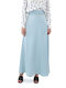 MY T Satin High Waist Maxi Skirt in Light Blue color