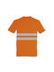 Kids Moda Arbeits-T-Shirt Orange mit reflektierenden Bändern