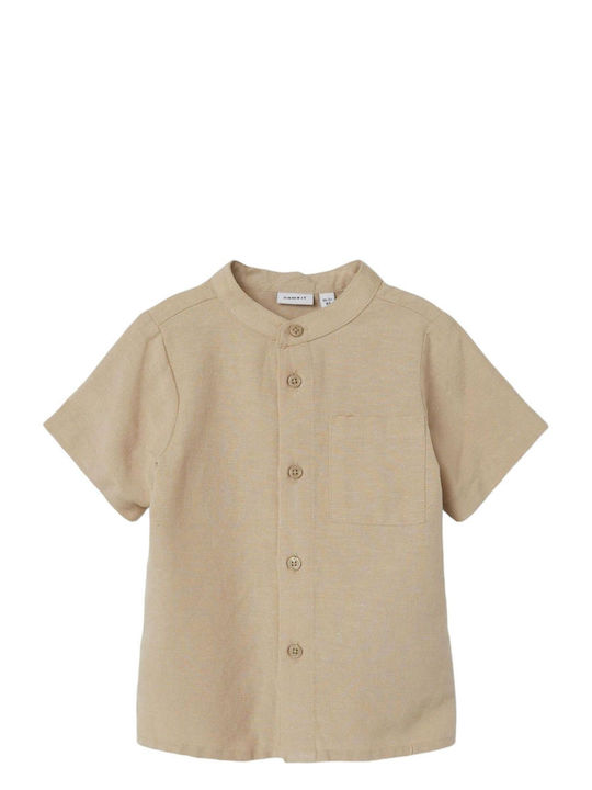 Name It Kids Linen Shirt Beige