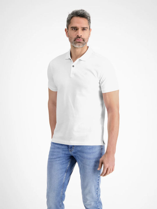 Lerros Herren Baumwolle Weiß Polo Bluse