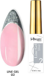 Гел за линии 02 Silver Mixcoco 12ml Гел за линии 02 Silver Mixcoco 12ml