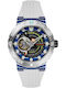 Nubeo Men's Watch 48mm Automatic with White Rubber Strap