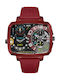 Nubeo Digital Watch Battery in Burgundy / Burgundy Color